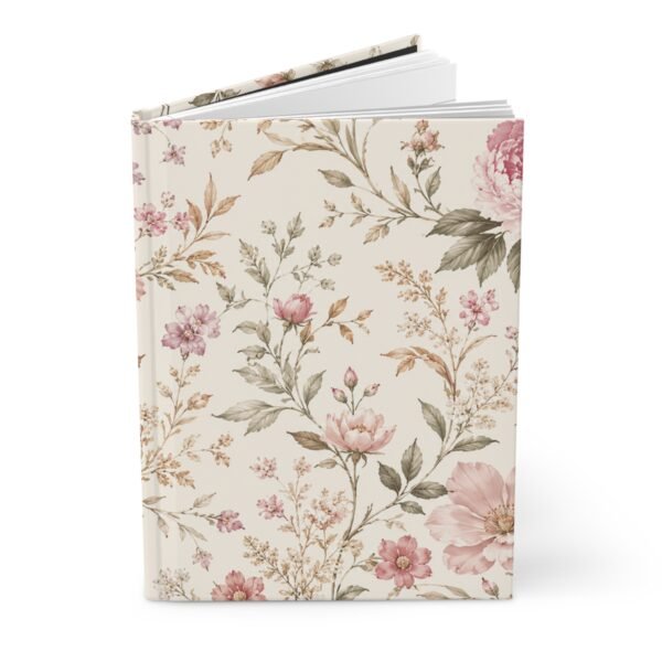 15118220629313074935_2048.jpeg Elegant Vintage Floral Pattern Hardcover Journal – Lined Notebook