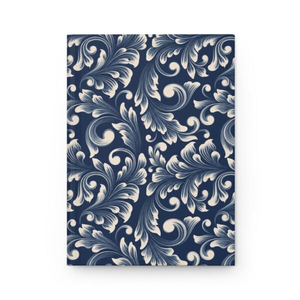 Vintage Baroque Damask Pattern Hardcover Journal – Lined Notebook