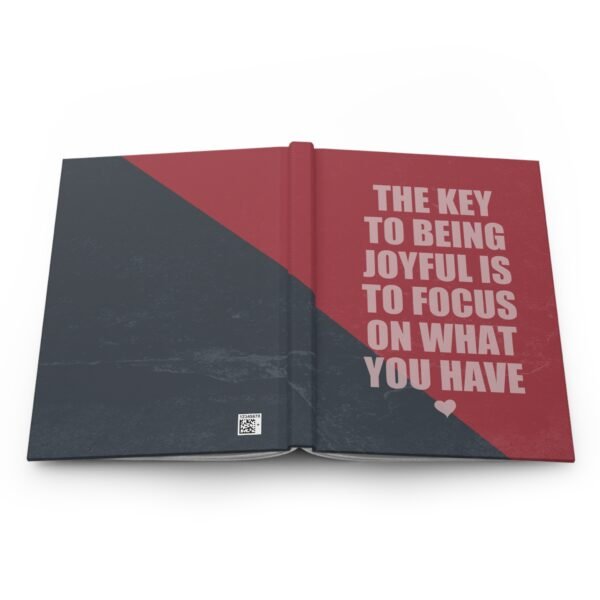 18355509267550605035_2048.jpeg The Key to Being Joyful Hardcover Journal – Lined Notebook