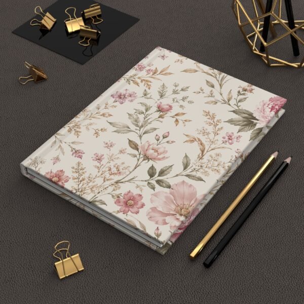 457225155512844905_2048.jpeg Elegant Vintage Floral Pattern Hardcover Journal – Lined Notebook