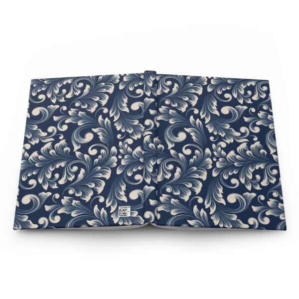 Vintage Baroque Damask Pattern Hardcover Journal – Lined Notebook