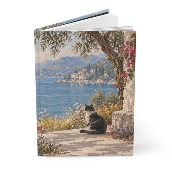 13744381011693155416_2048.jpeg Seaside Cat Hardcover Journal – Lined Notebook