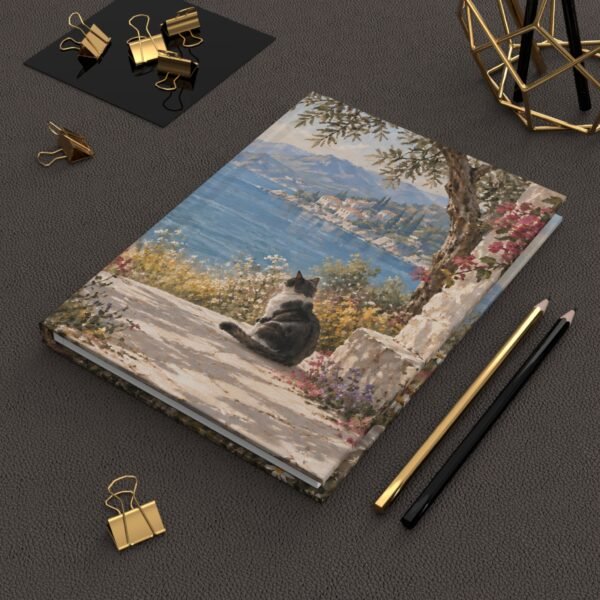 7598749996530038026_2048.jpeg Seaside Cat Hardcover Journal – Lined Notebook