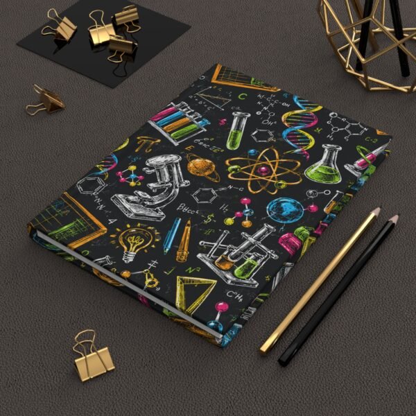 Colorful Science & Chemistry Hardcover Journal – Lined Notebook